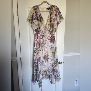 Lane Bryant women's Size 20 dress, high low, floral
